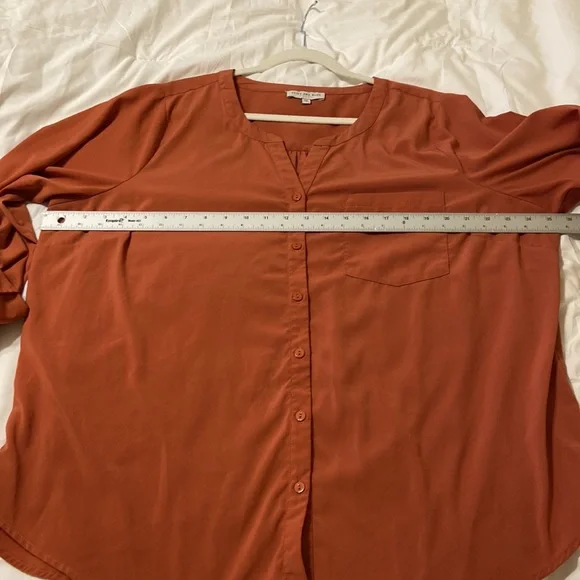 Skies are Blue Women’s plus size 2x rust color perfect for fall EUC - Picture 12 of 15